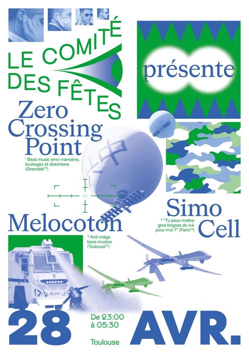 Le Comité des Fêtes présente Simo Cell, Zero Cross Point & Melocoton